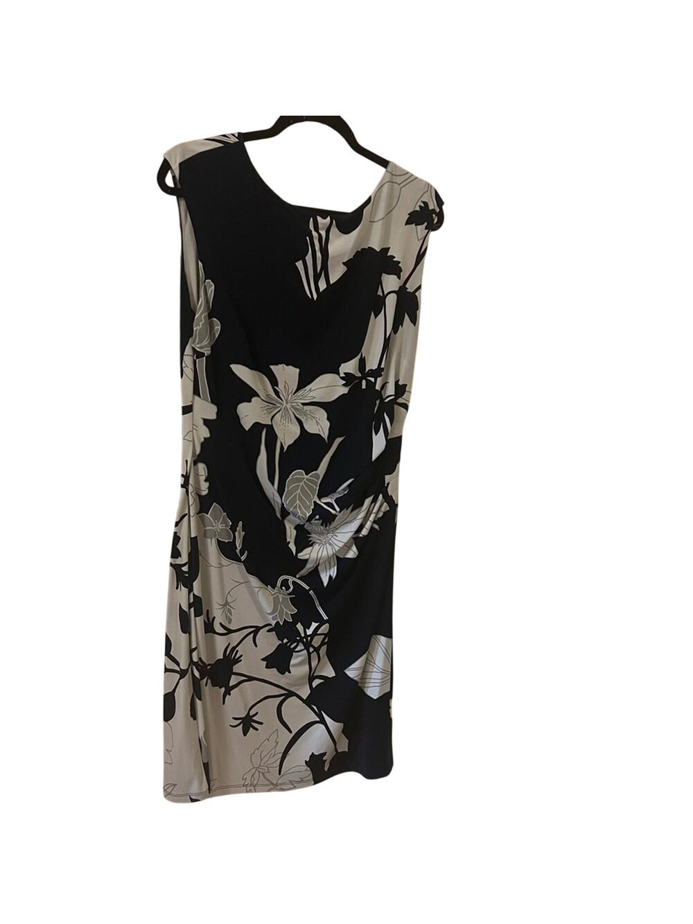 LAUREN Ralph Lauren Blue Grey White Cocktail Dress Size 16
